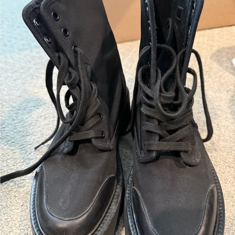 Celine Black Combat & Moto Boots